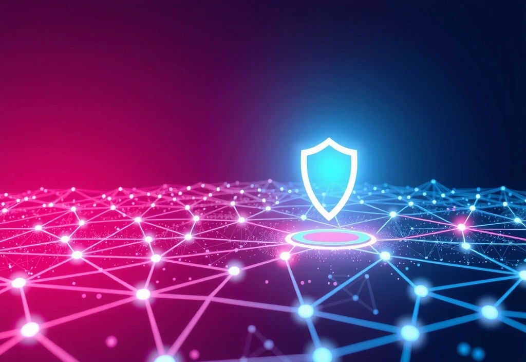 Abstract illustration of cybersecurity and digital protection